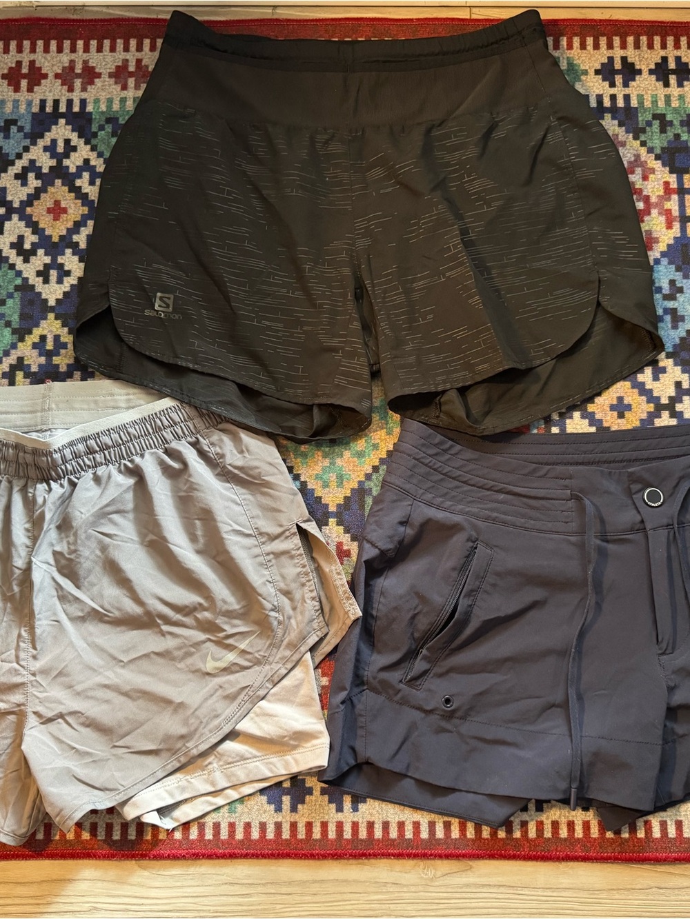 Salomon, Athleta, Nike shorts bundle